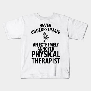 physiotherapist physical therapy gift saying funny Kids T-Shirt